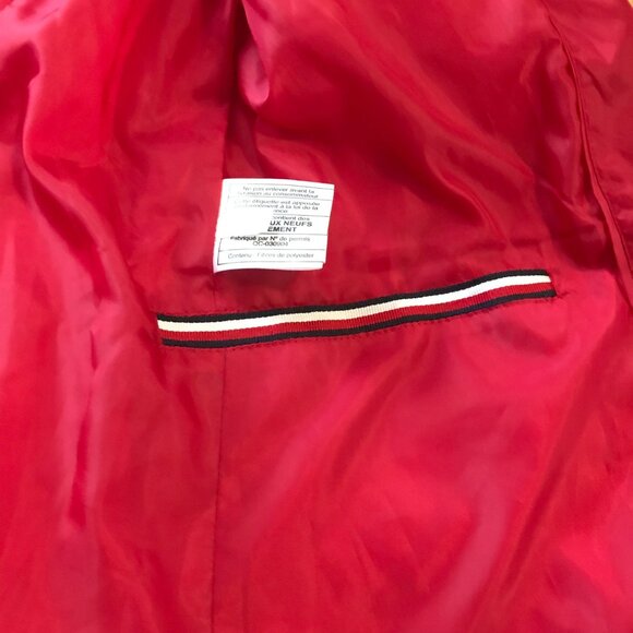 Tommy Hilfiger Jacket Women's Small Red Puffer Quilted Jacket Coat Pockets - Picture 3 of 10